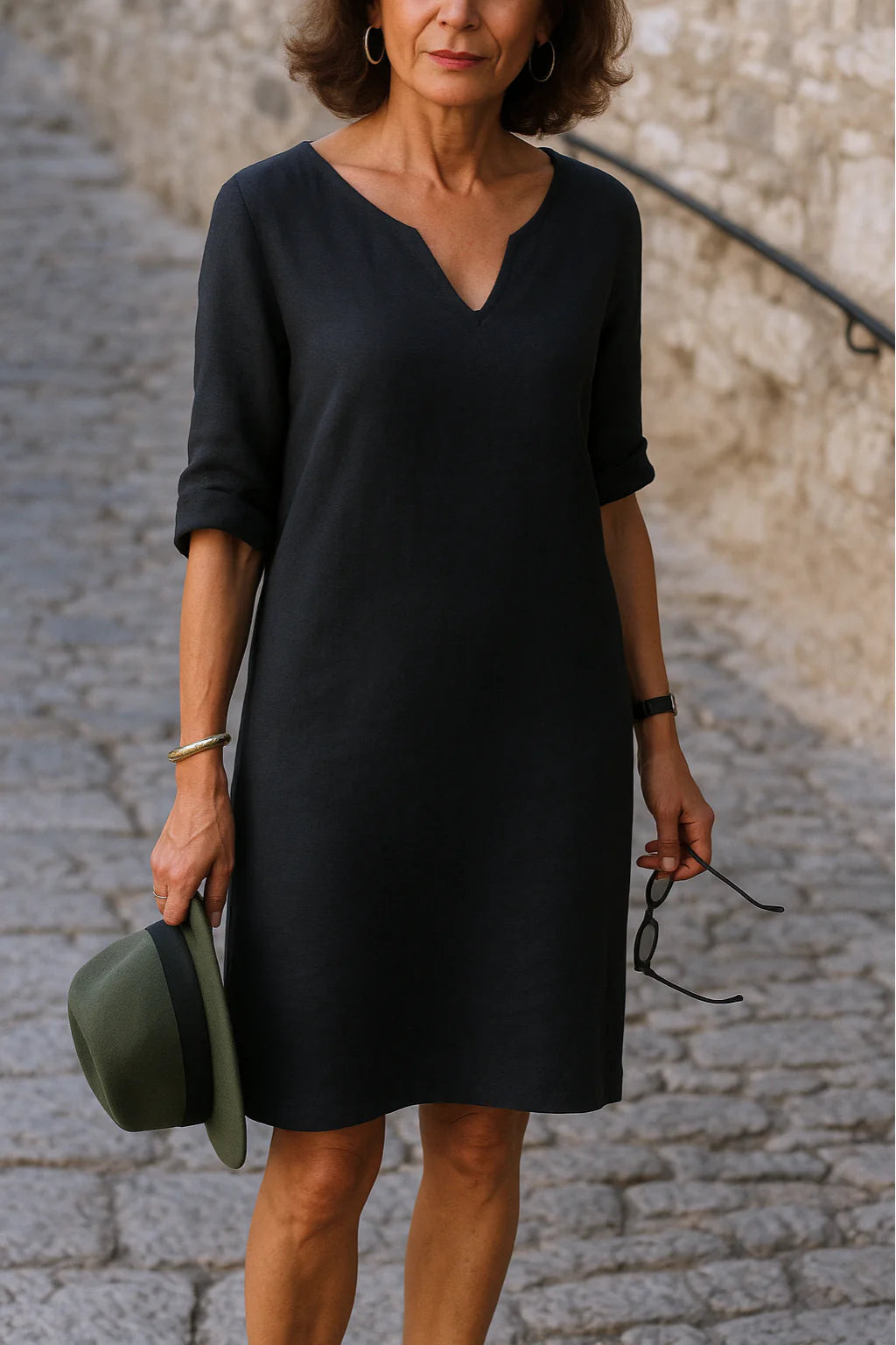 Ria™ | Elegantna Haljina s V-izrezom