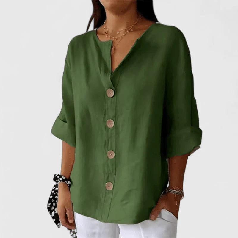 Daphne | Elegantna Lanena Bluza