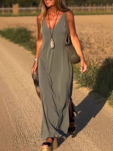 Evelyne | Elegantna duga haljina bez rukava